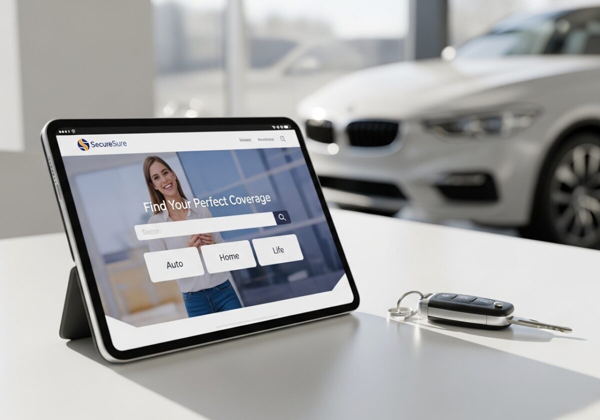 rechercher un contrat d'assurance auto sur une tablette