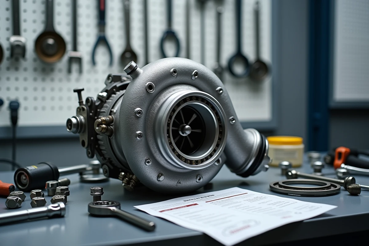 Détail moteur TCe turbocompresseur démonté sur établi atelier pour diagnostic fiabilité