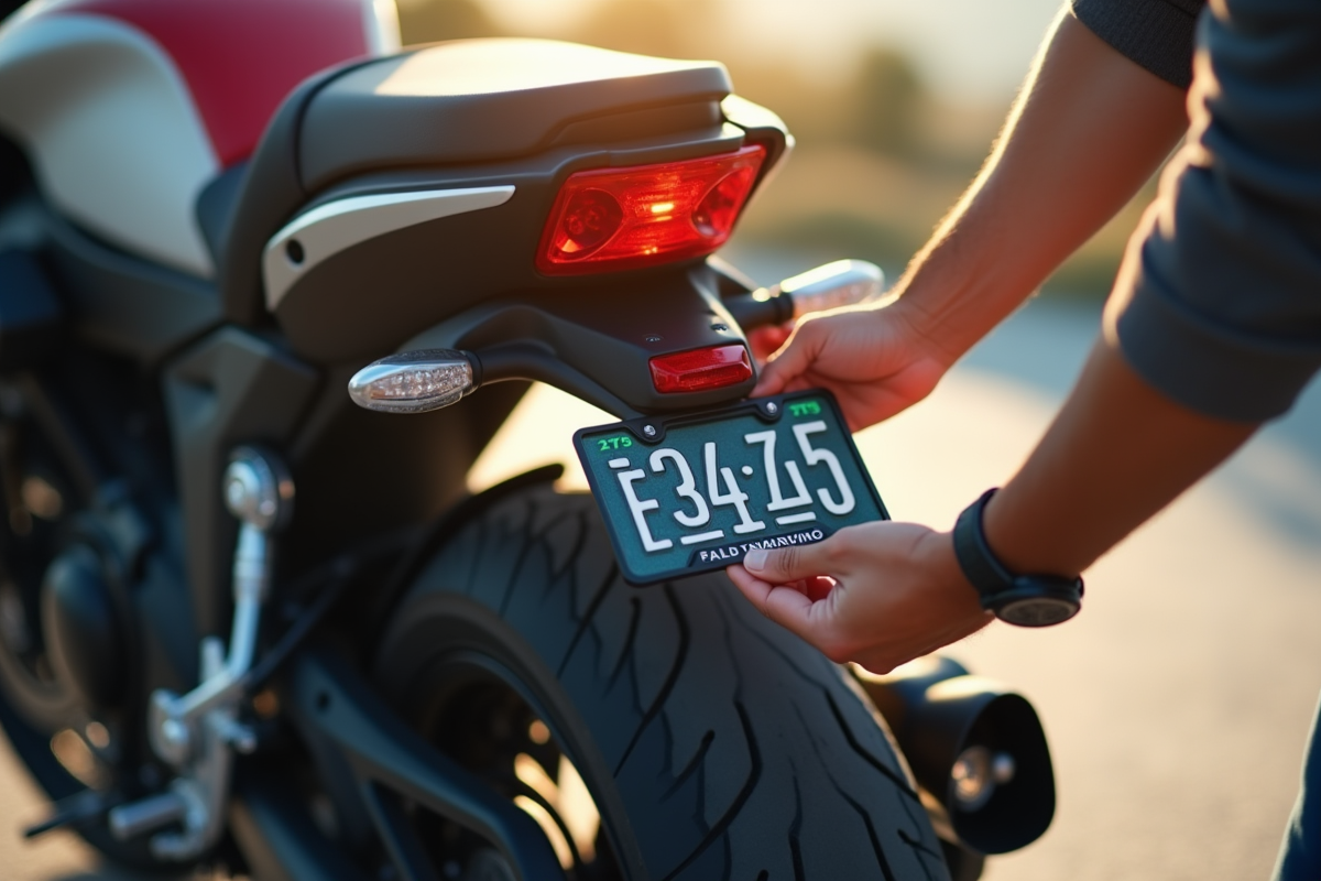 plaque moto