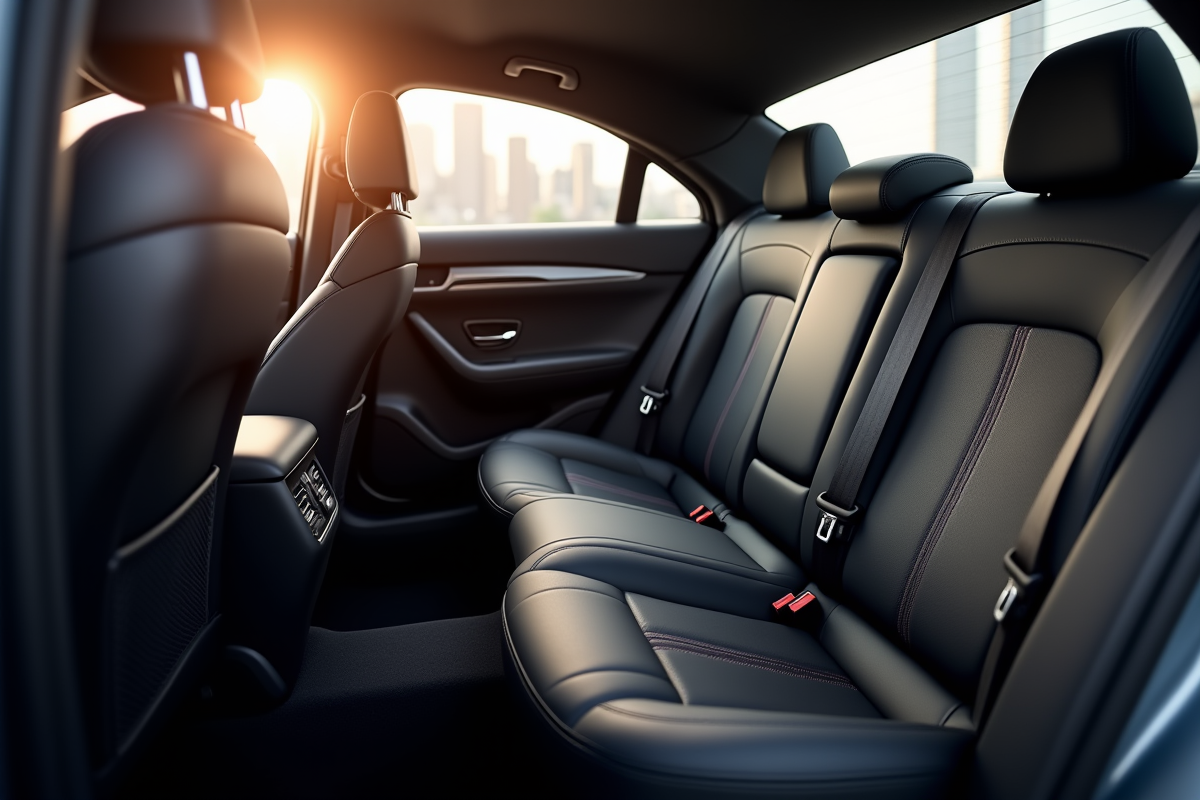 Sièges arrière spacieux et confortables de la Peugeot 408