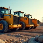 tractopelle sur chantier