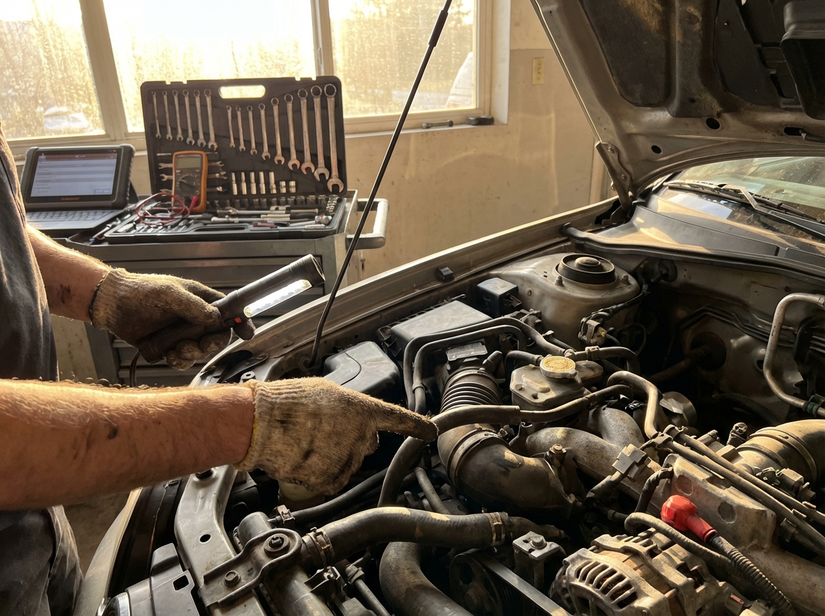 points mécaniques voiture